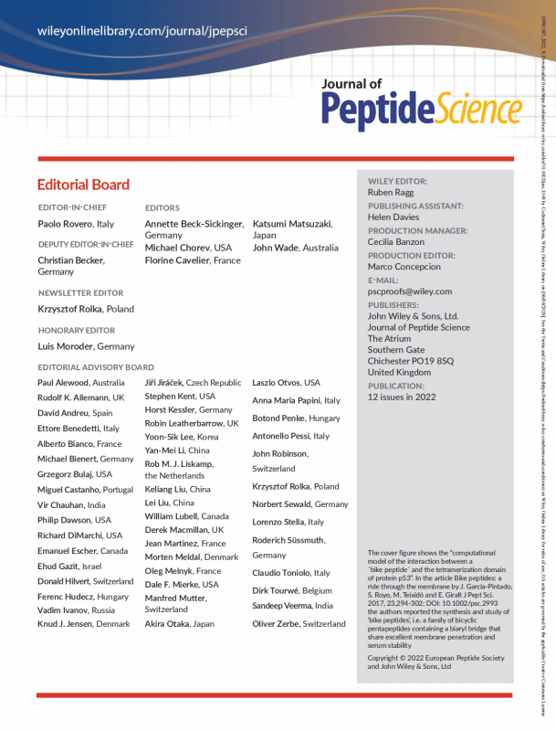 Journal of Peptide Science - 2022 - - Issue Information_02